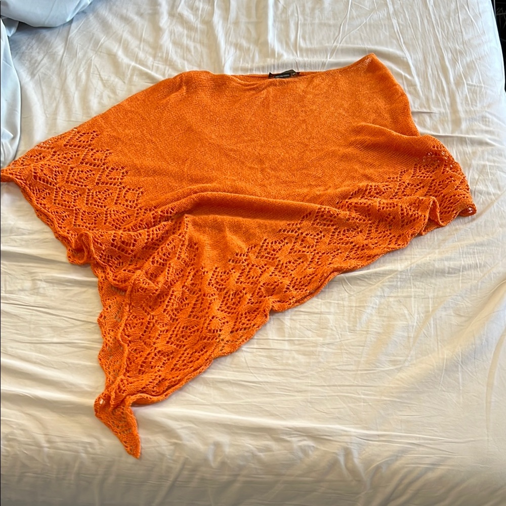 Elegant Orange Women's Sweater